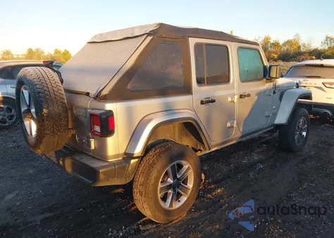2018 Jeep Wrangler Unlimited Sahara 4X4 из США, поврежденный, VIN 1C4HJXEG8JW238868